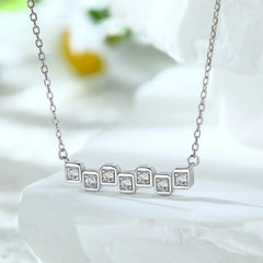 Geometric Square Necklace | S925 Silver | Liora Gems
