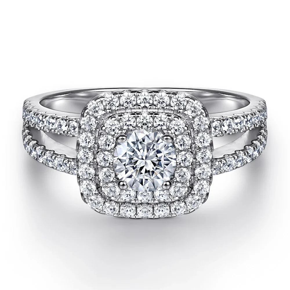 Eclipse Halo Ring | S925 Silver | Liora Gems