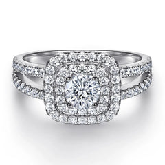 Eclipse Halo Ring | S925 Silver | Liora Gems