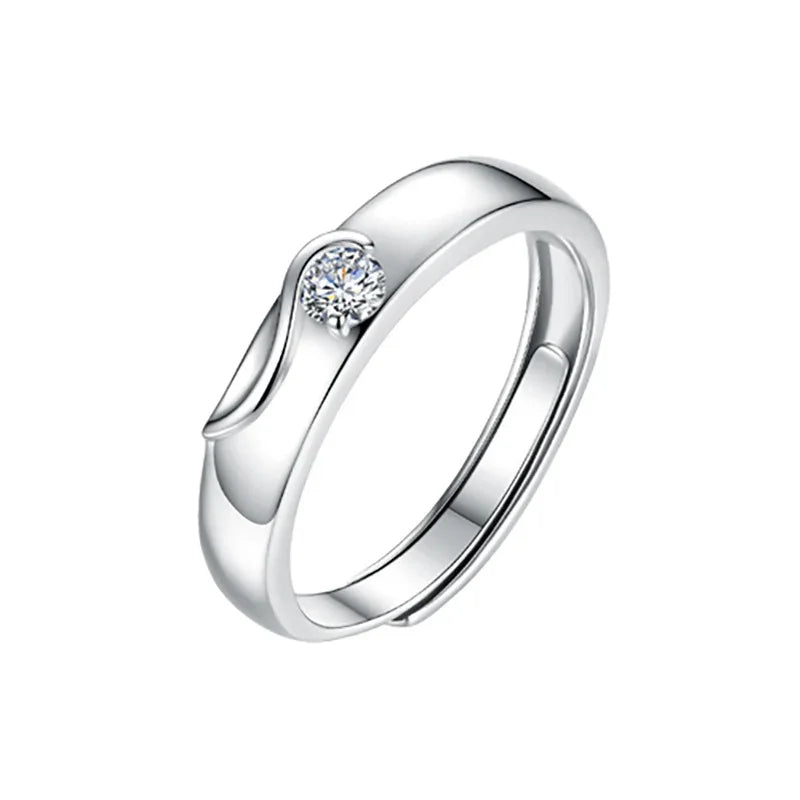 Star-Shining Vow & Glittering Love Words | S925 Silver | Moissanite