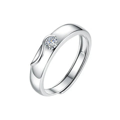 Star-Shining Vow & Glittering Love Words | S925 Silver | Moissanite