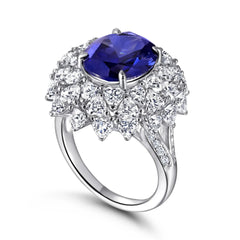 6ct Royal Sapphire Ring | S925 Silver | Sapphire