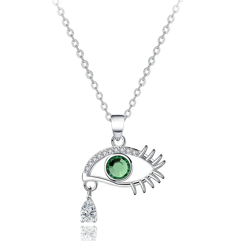 The DEMONIC Eye Necklace | S925 silver | Liora Crystal