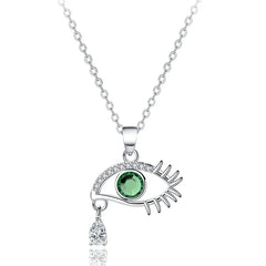 The DEMONIC Eye Necklace | S925 silver | Liora Crystal