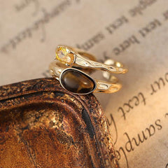 Golden Gaze Ring | Sustainable Metal | Tiger's Eye