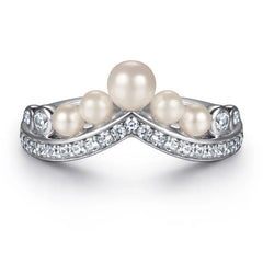 Pearl & Gem Duo Ring Set | S925 | Liora Gems