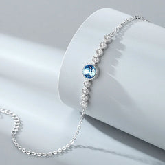 Glistening Ocean Bracelet | S925 Silver | Liora Crystal