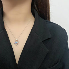 The AURORA HEART Necklace  | S925 Silver | Liora Crystal