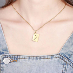Secret Keeper Envelope Locket Necklace