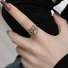Guardian Lion Ring | Sustainable Metal | Liora Gems