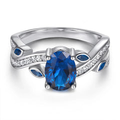 Blue Allure Ring | S925 Silver | Sapphire