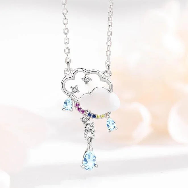 Whisper of Clouds Necklace  | S925 Silver | Topaz