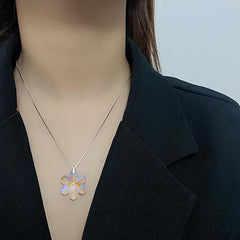 Frostlight Snowflake Necklace  | S925 Silver | Liora Crystal