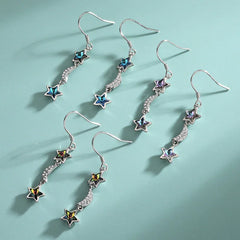 Liora Stellar Nocturne Drop Earrings  | S925 Silver | Liora Crystal