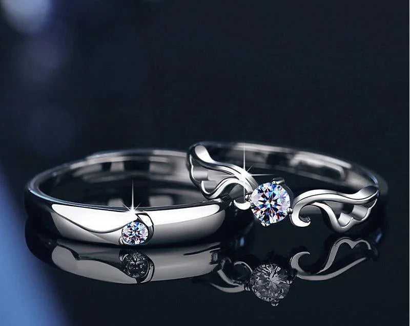 Star-Shining Vow & Glittering Love Words | S925 Silver | Moissanite