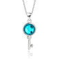 Liora Key Necklace | S925 Silver | Liora Crystal