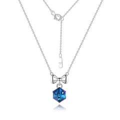 Midnight Ocean Bow Set | S925 Silver | Liora Crystal