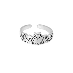 Doodle Ghost Ring | Sustainable Metal