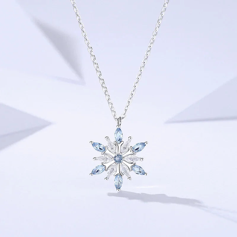 Frost Elegance Snowflake Necklace | S925 Silver | Liora Gem