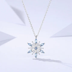 Frost Elegance Snowflake Necklace | S925 Silver | Liora Gem