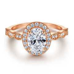 1.5ct Stellar Halo Ring | S925 Silver | Liora Gems