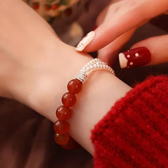 Vermilion Renewal Bracelet | Agate | Pearl