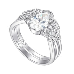 Rose Garden Ring Set | S925 silver | Liora Gems