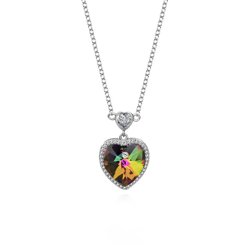 "Heart’s Vow" Necklace | S925 Silver | Liora Crystal
