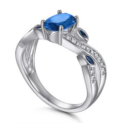 Blue Allure Ring | S925 Silver | Sapphire