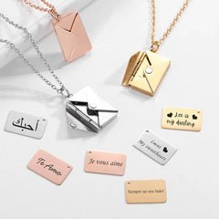 Secret Keeper Envelope Locket Necklace