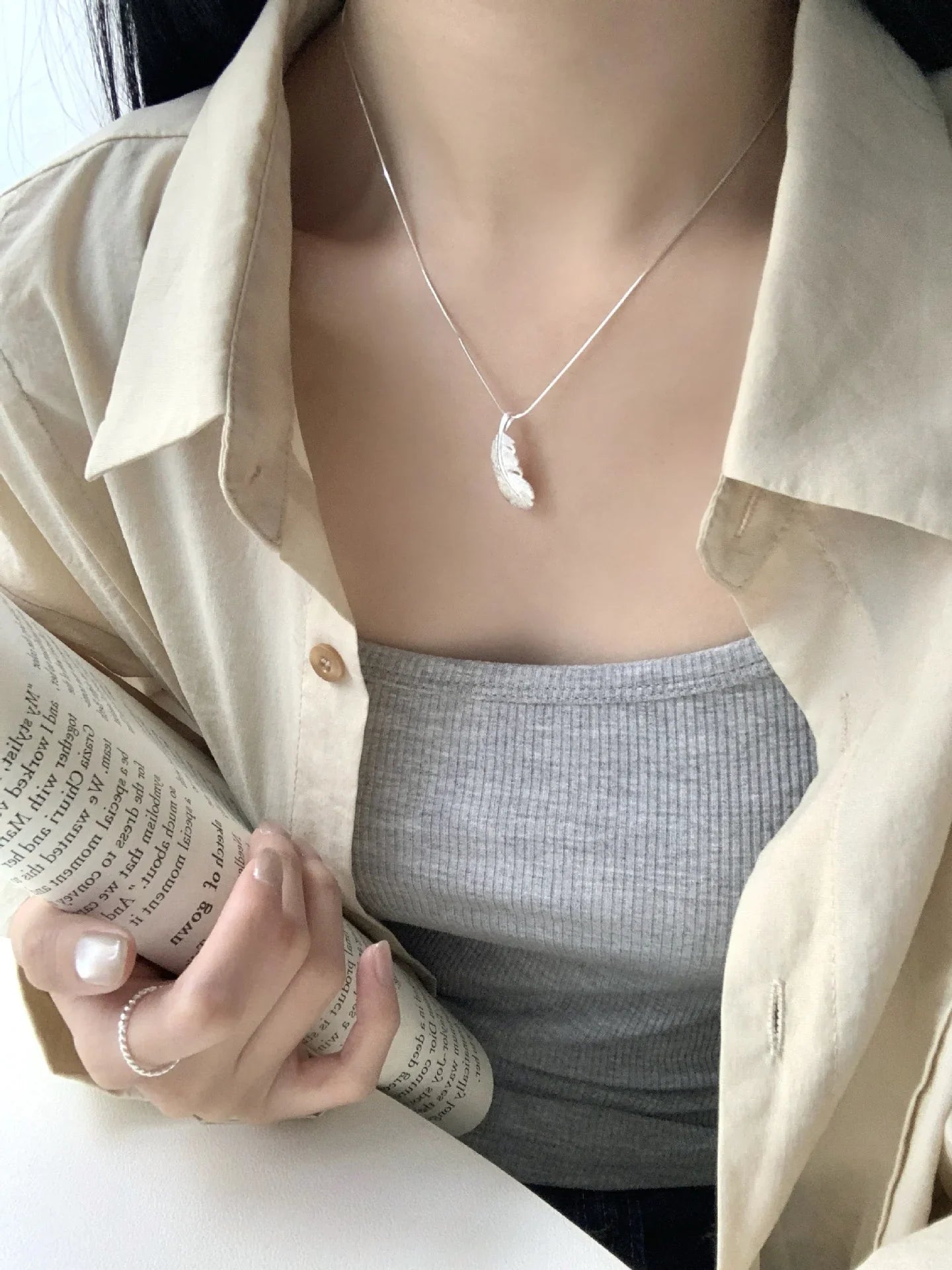 Plume Dream Silver Chord | S925 Silver