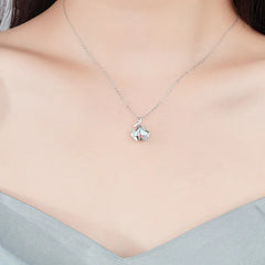 Serendipity Ginkgo Necklace  | S925 Silver | Liora Crystal