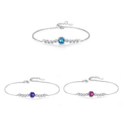 Glistening Ocean Bracelet | S925 Silver | Liora Crystal