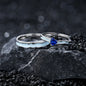 Tidal Current Band and Heart Crest Ring | S925 Silver | Luminous enamel