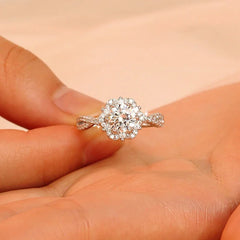 Glamour Gown Ring | S925 Silver | Moissanite