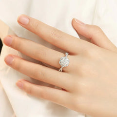 Glamour Gown Ring | S925 Silver | Moissanite