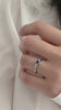 Tidal Current Band and Heart Crest Ring | S925 Silver | Luminous enamel