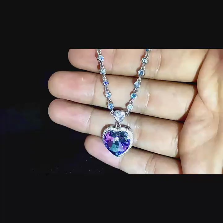 "Heart’s Vow" Necklace | S925 Silver | Liora Crystal