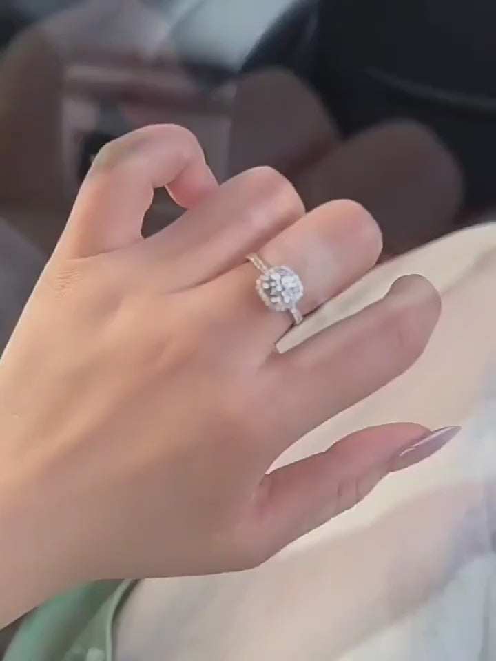 2ct Moissanite ring video