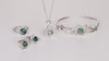 Leaf Vine Moss Earrings Sterling Silver | S925 Silver | Moss Agate